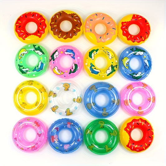 5-Piece Set Inflatable Mini Swimming Ring for Kids Bathtub Water Game