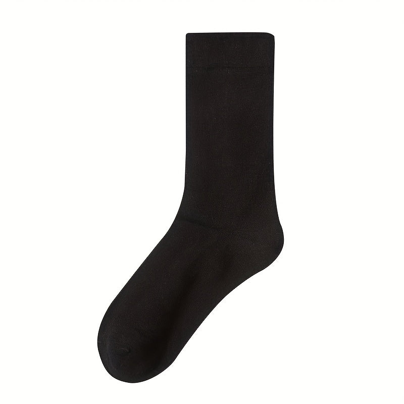 3 Pairs Solid Socks Comfy & Breathable Women's Stockings & Hosiery