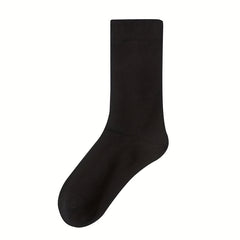 3 Pairs Solid Socks Comfy & Breathable Women's Stockings & Hosiery