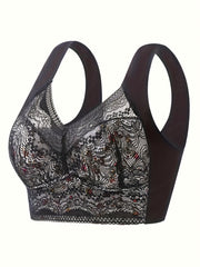 Wireless Lace Bra Luxury Full Coverage Lingerie