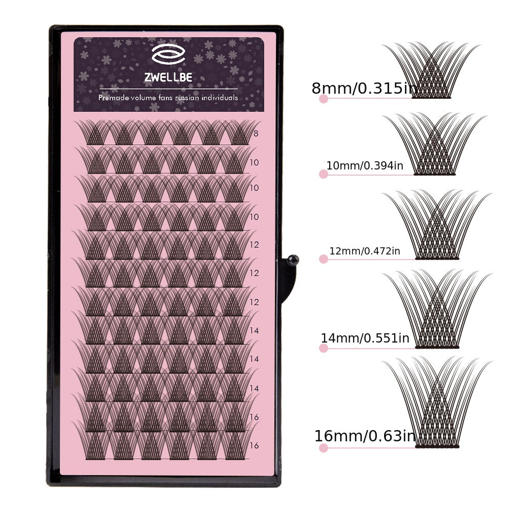72 Clusters D Curling False Eyelashes Large Volume Extension