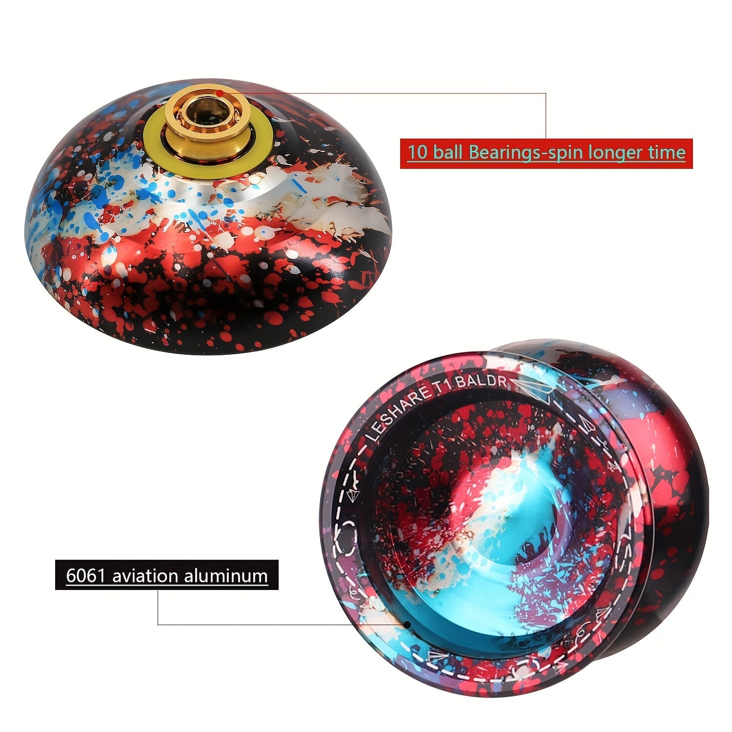 Long Sleep High Precision Alloy Rollerball Metal Yo yo Ball