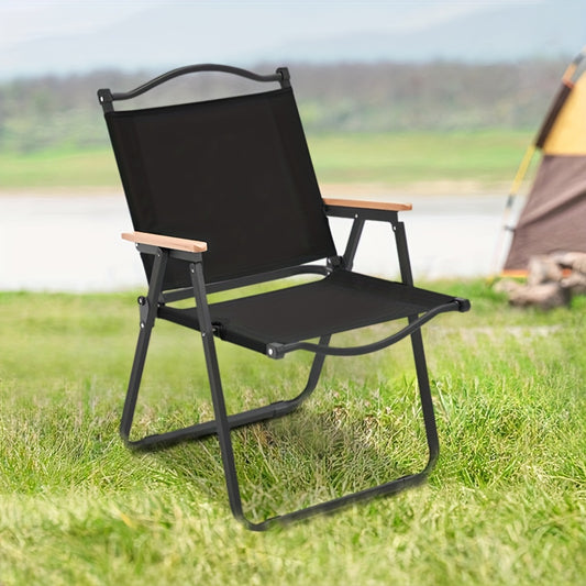 Portable Outdoor Folding Chair for Camping, Beach, Picnic - Blue