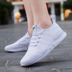 Breathable Mesh Running Sports Shoes Thick Sole Outdoor Sneakers Women's