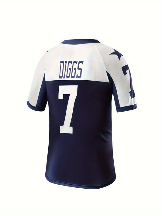 Kids American Football Jersey Rugby T-shirt Training Top