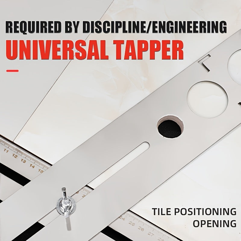 Adjustable Hole Locator Stainless Steel Wall Marking Ruler