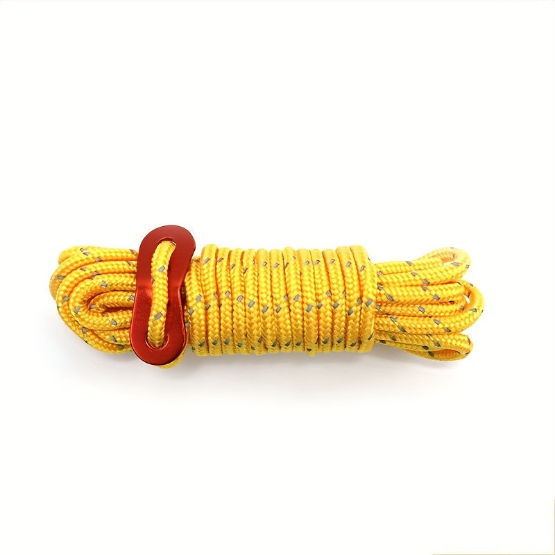 4pcs Reflective Windproof Ropes With Adjustment Buckle for Camping Tent