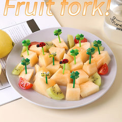 12Pcs Fruit Picks Toothpicks Mini Creative Food Forks Bento Accessories