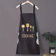 Waterproof Nylon Apron for Men & Women, Stain Resistant Kitchen Cooking Apron