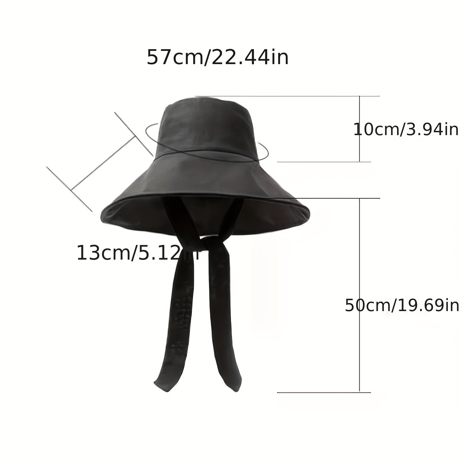 Wide Brim Casual Bucket Hat UV Protection Fisherman Cap For Women