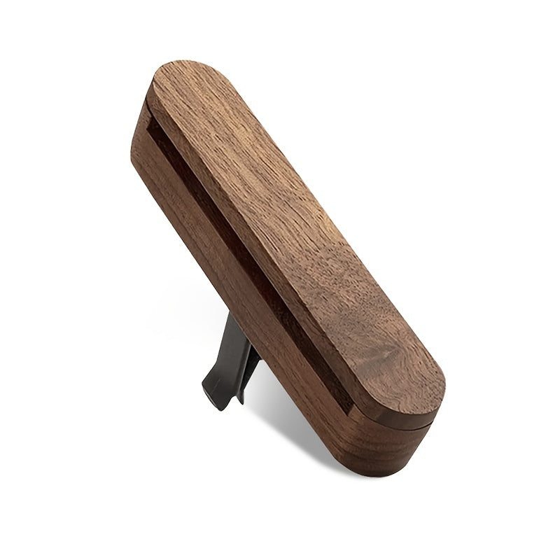 Long-lasting Car Vent Clip Air Freshener Walnut Wood