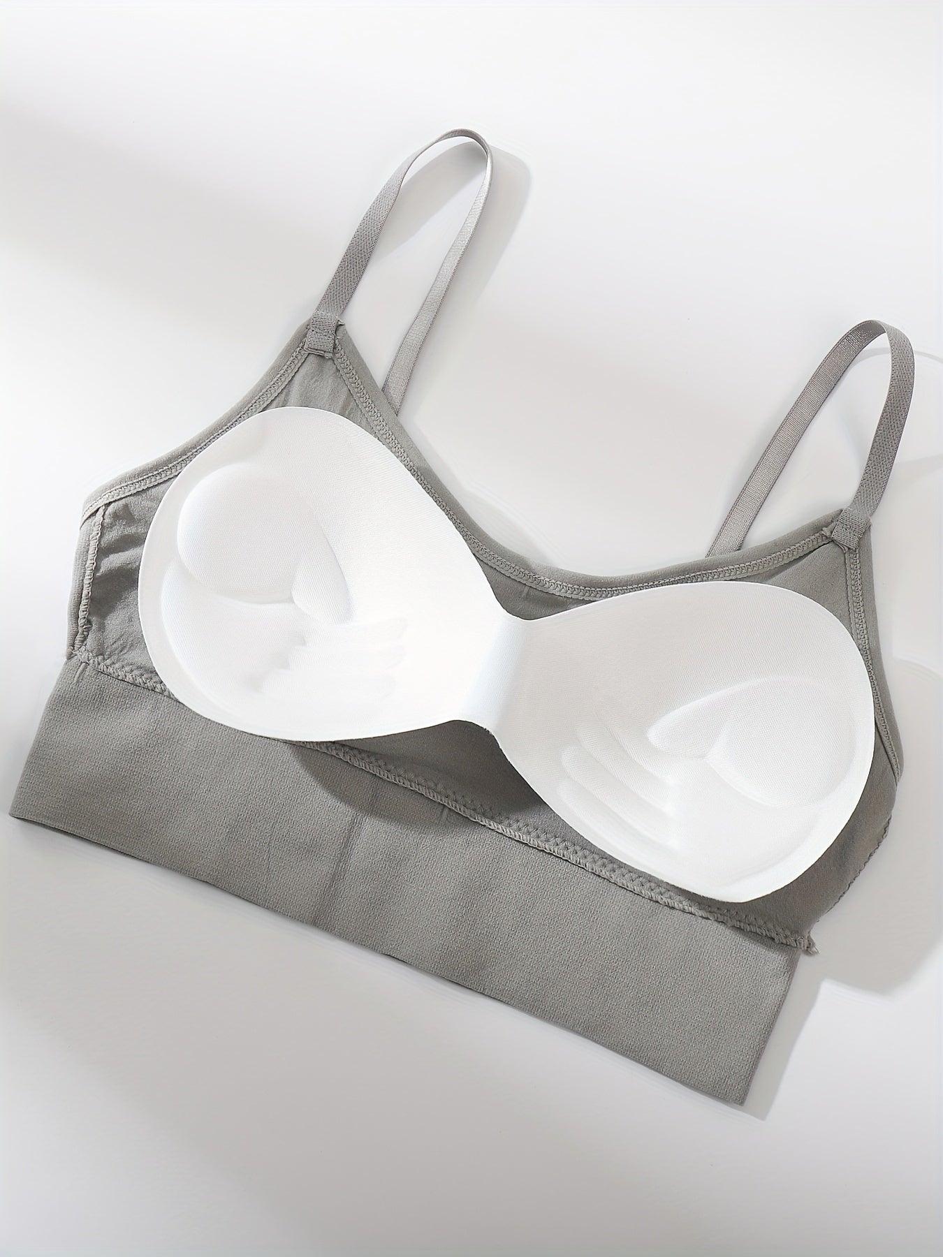 3pcs Solid Cami Tops Soft & Comfy Crop Top Women's Lingerie