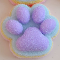 Rainbow Purple Cat Paw Toy Desk Decoration