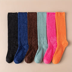 Warm Knee High Plush Lined Winter Socks