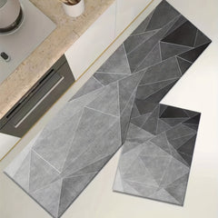 Non Slip Geometric Kitchen Floor Mat Soft and Durable Rug