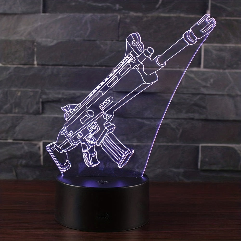 3D LED Night Light Desk Lamp Remote Control 16 Colors for Kids