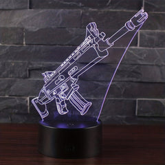 3D LED Night Light Desk Lamp Remote Control 16 Colors for Kids