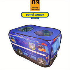 Car Themed Children's Tent Playhouse Toy for Kids' Parties