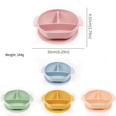 Baby Suction Plate Set with Divided Compartment