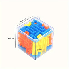 6pcs 3D Mini Maze Toys Puzzle Toys Rotating Random Colors