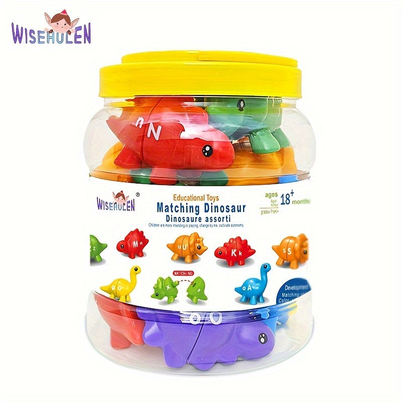 Dinosaur Matching Game 1-10 Sensory Trash Can Set