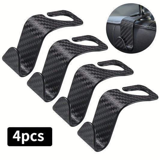 4pcs Universal RV Seat Headrest Hook Storage Hanger Car Organizer Holder