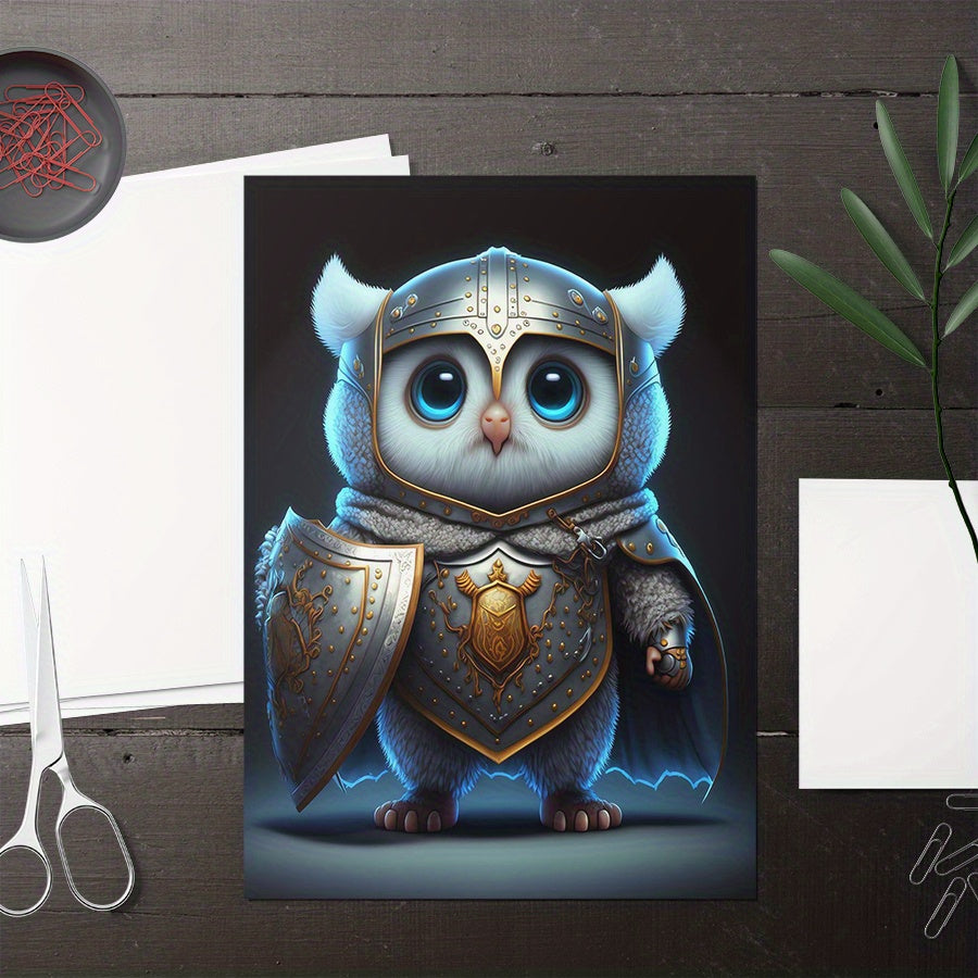 Modern Baby Owl Warrior Wall Sticker for Kids Room Decor