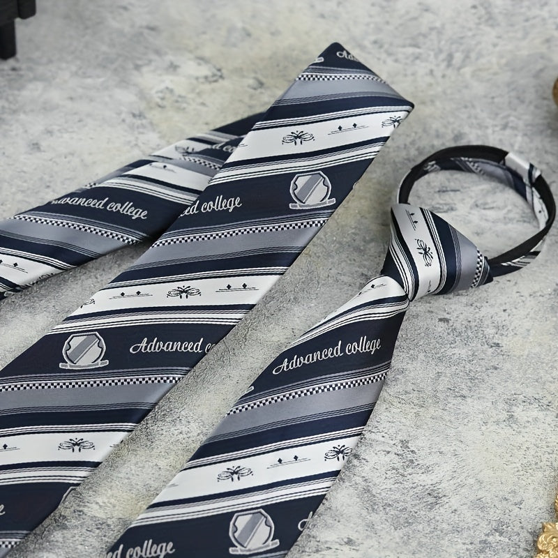 Striped Student School Uniform Tie Costume Clothing Accessories