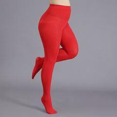 Solid High Rise Stretchy Stockings & Hosiery