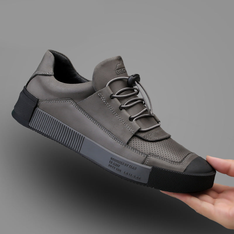 Men's Leather Lace Up Casual Shoes
