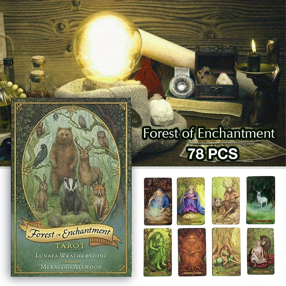 Forest of Enchantment Tarot Cards - 52 Card Deck & Guide Book