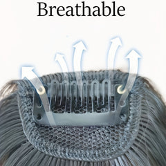 Synthetic Air Bangs Hair Extensions Clip On