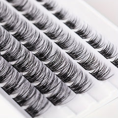 Fishtail False Eyelashes Segmented Cluster 45pcs Lashes Extensions