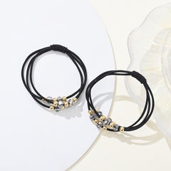 2pcs Bracelet Hair Ties Decorative Ponytail Holders Elastic Hair Bands