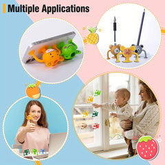12pcs Silicone Suction Toys Pop Sucker Toys For Stress Release