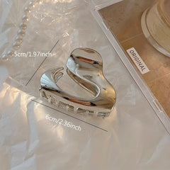 Alloy Hair Claw Style Hair Claw Hollow Hair Claw Clip Nonslip Ponytail Holder