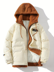 Men's Zip Up Hooded Jacket for Fall Winter