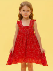 Girls Polka Dot Swing Dress Summer Clothing