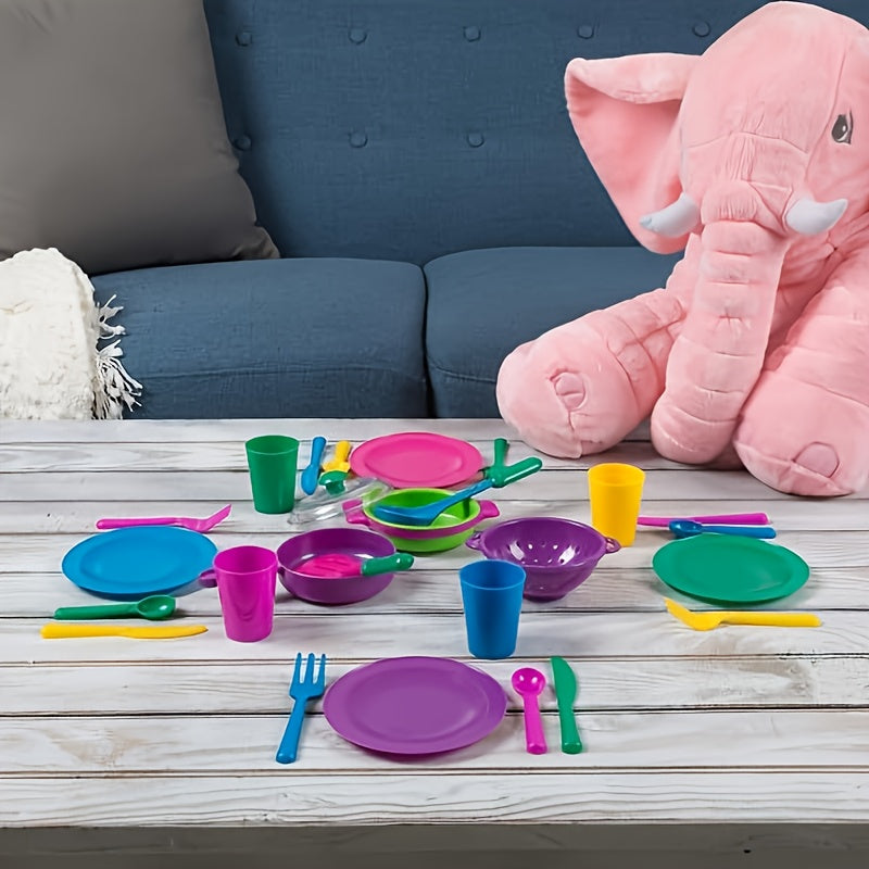 Kids Pretend Play Dishes Set Kitchen Little Chef Cooking