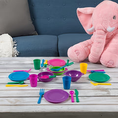 Kids Pretend Play Dishes Set Kitchen Little Chef Cooking