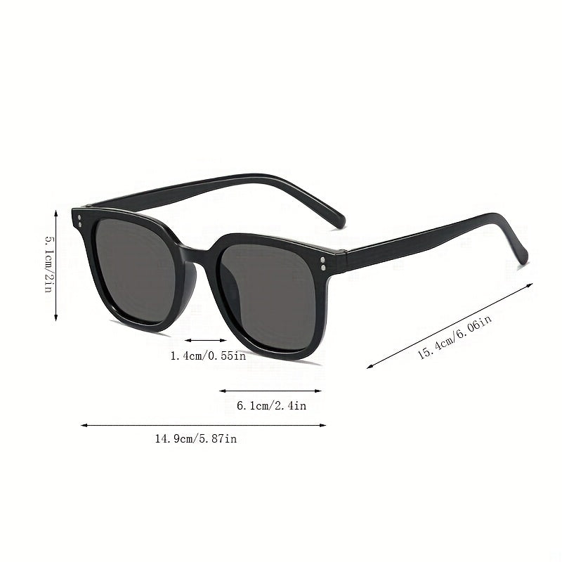 Square Sunglasses Rivet Candy UV400 Sun Shades