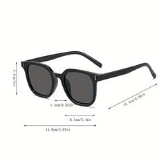 Square Sunglasses Rivet Candy UV400 Sun Shades