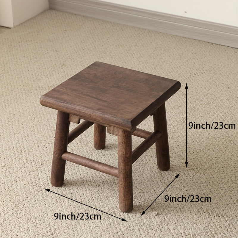Antique Wooden Stool Sandalwood Walnut Board Stool Adult Small