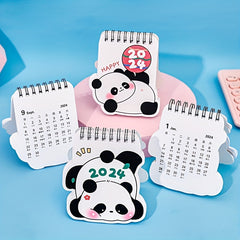 Mini Panda Calendar Student Desk Decoration Punch Card Monthly Calendar