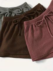  Solid Long Sleeve Lounge Set