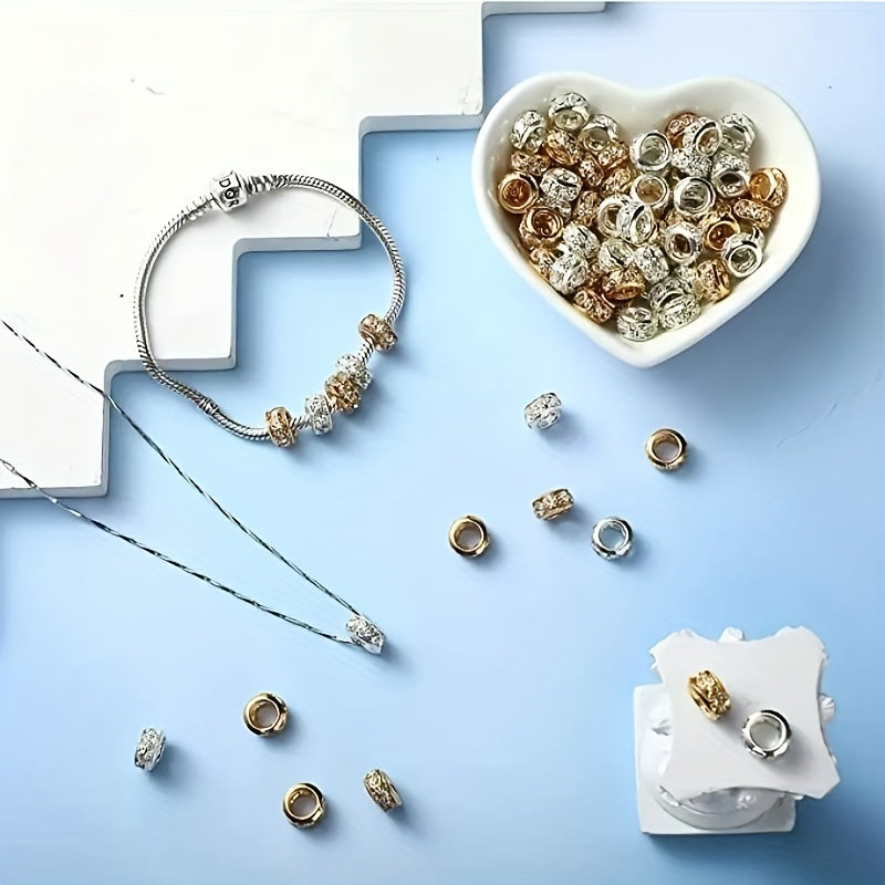 50pcs Large Hole Drill Ring Welding Jewelry Accessories Necklace Material