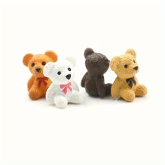 100pcs Mini Resin Bear Figurines Set for Micro Landscapes and Dollhouses