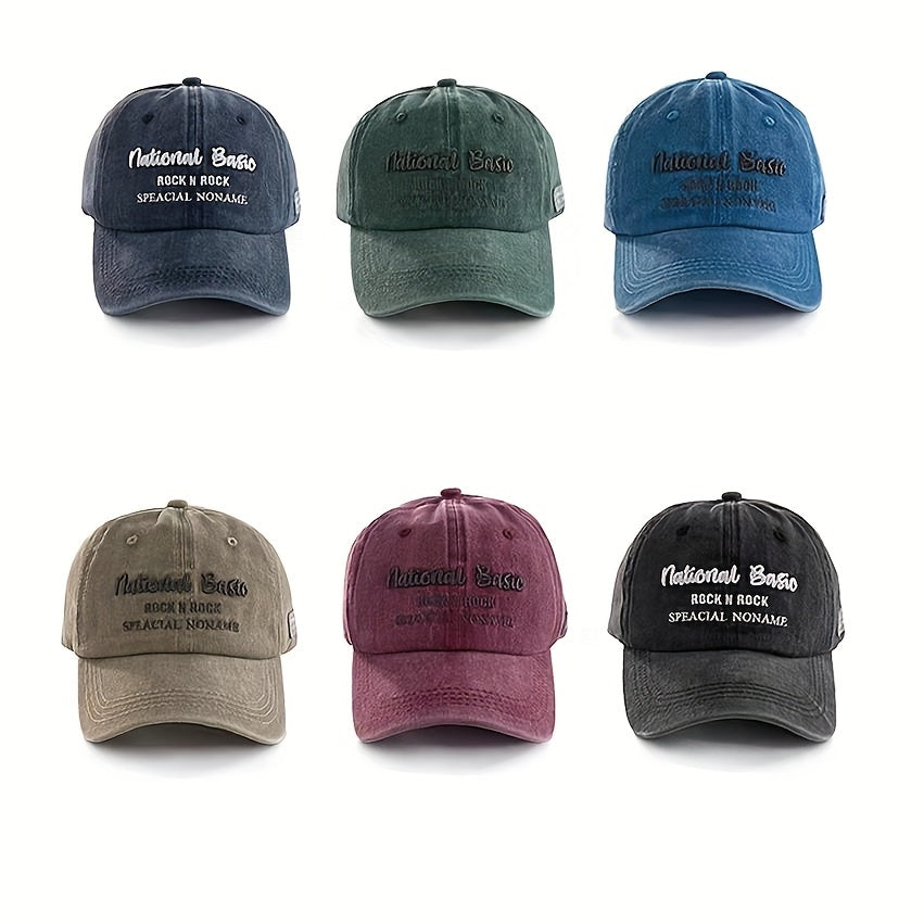 Embroidered Alphabet Baseball Cap Soft Top Cap Japanese Sun V