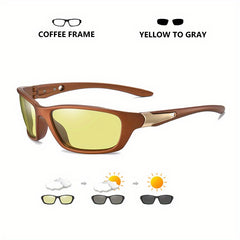 CoolPandas Outdoor Sport Cycling Driving Fishing Photochromic Sunglasses Men