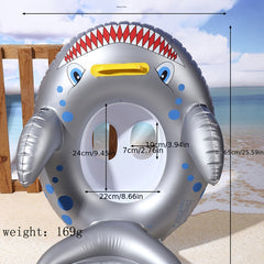 Inflatable Shark Boat Children's Swimming Seat With Handle